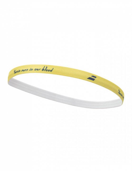 Babolat Elastic Woman Headband Yellow / Navy x3